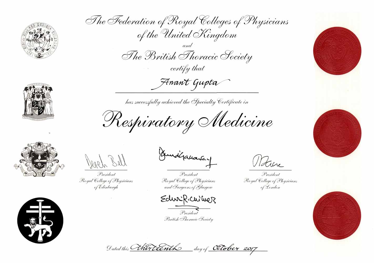 MRCP Respiratory Medicine